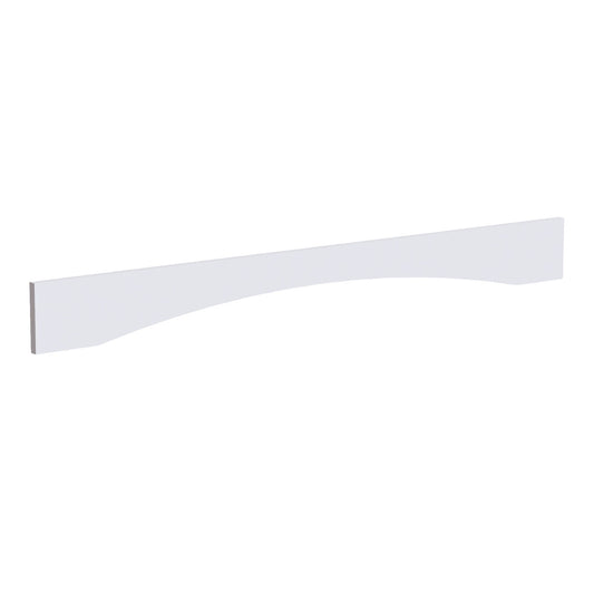 HF - VAR54: Frost White Shaker 54"W x 5 - 1/2"H x 3/4"D Arched Valance - NextCabinets