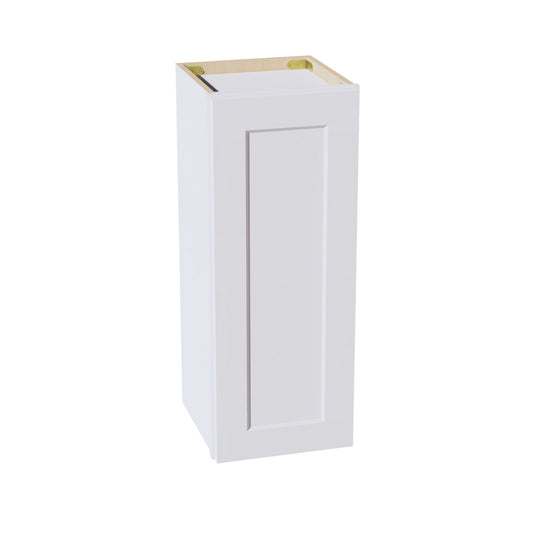 HF - W1230:: Frost White Shaker 12"W x 30"H 1 Door & 2 Shelves Standard Wall Cabinet - NextCabinets