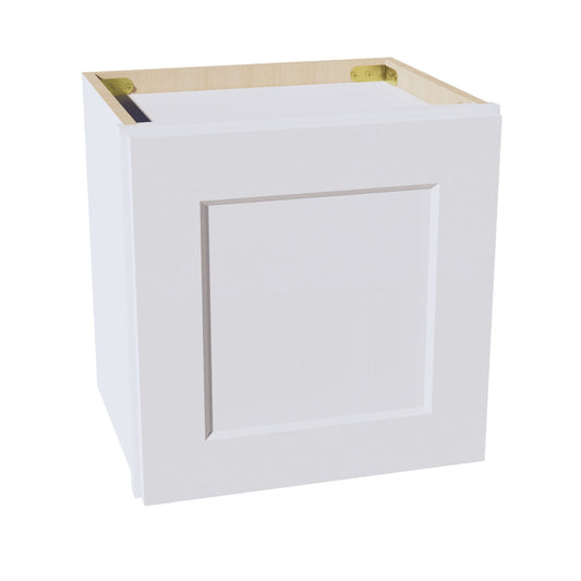 HF - W1515: Frost White Shaker 15"W x 15"H 1 Door Standard Wall Bridge Cabinet - NextCabinets