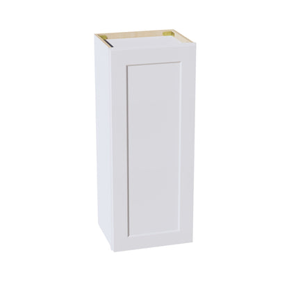 HF - W1536: Frost White Shaker 15"W x 36"H 1 Door & 2 Shelves Standard Wall Cabinet - NextCabinets