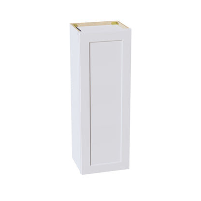 HF - W1542: Frost White Shaker 15"W x 42"H 1 Door & 3 Shelves Standard Wall Cabinet - NextCabinets