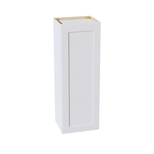 HF - W1542: Frost White Shaker 15"W x 42"H 1 Door & 3 Shelves Standard Wall Cabinet - NextCabinets