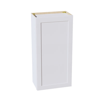 HF - W2142: Frost White Shaker 21"W x 42"H 1 Door & 3 Shelves Standard Wall Cabinet - NextCabinets