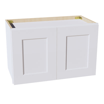 HF - W2415: Frost White Shaker 24"W x 15"H 2 Doors Standard Wall Bridge Cabinet - NextCabinets