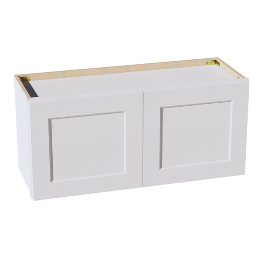 HF - W3315: Frost White Shaker 33"W x 15"H 2 Doors Standard Wall Bridge Cabinet - NextCabinets