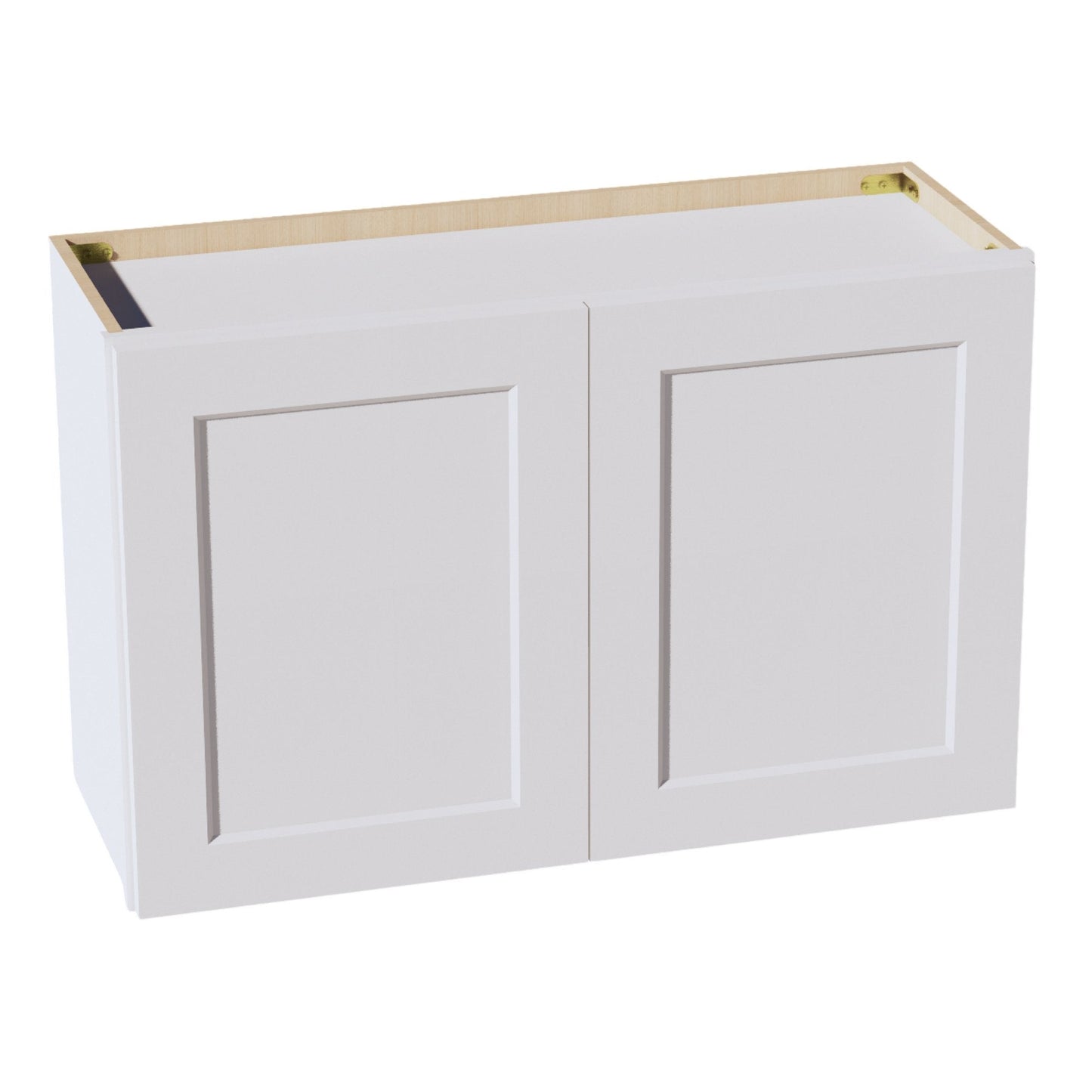 HF - W3321: Frost White Shaker 33"W x 21"H 2 Doors Standard Wall Bridge Cabinet - NextCabinets