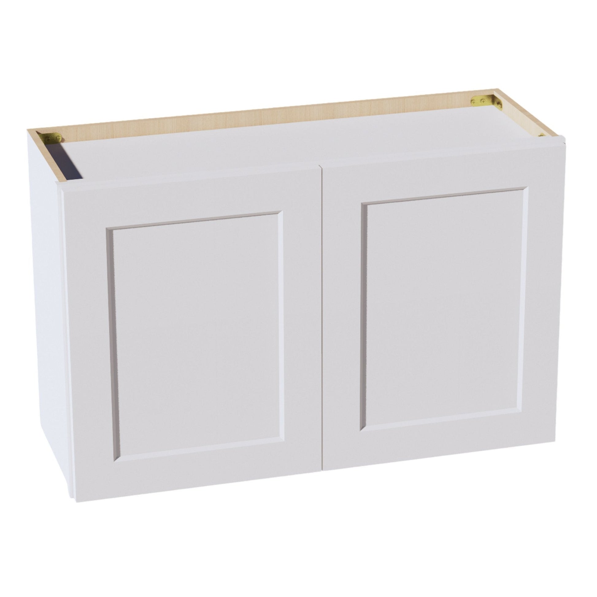 HF - W3321: Frost White Shaker 33"W x 21"H 2 Doors Standard Wall Bridge Cabinet - NextCabinets