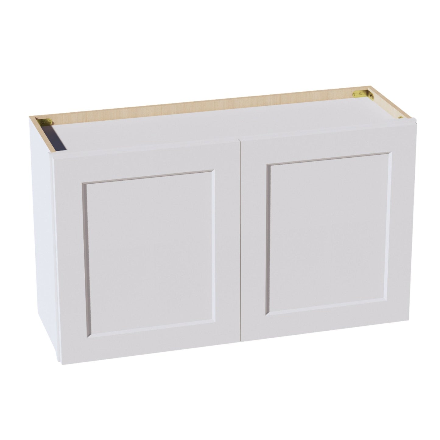 HF - W3621: Frost White Shaker 36"W x 21"H 2 Doors Standard Wall Bridge Cabinet - NextCabinets