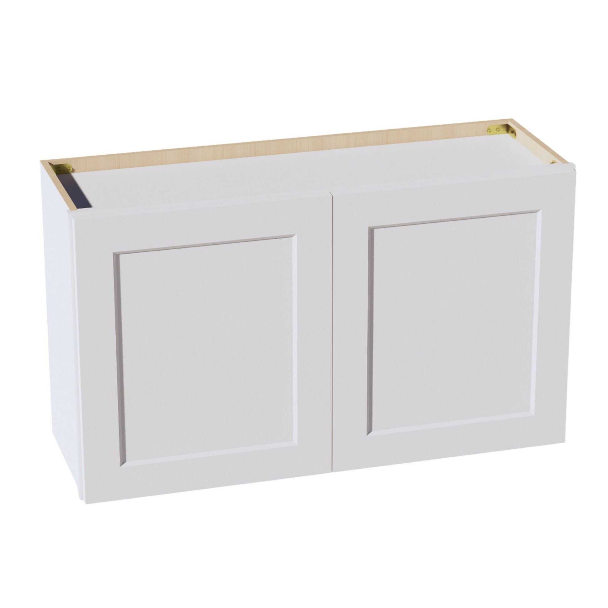 HF - W3621: Frost White Shaker 36"W x 21"H 2 Doors Standard Wall Bridge Cabinet - NextCabinets
