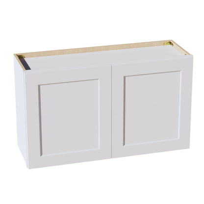 HF - W3621: Frost White Shaker 36"W x 21"H 2 Doors Standard Wall Bridge Cabinet - NextCabinets