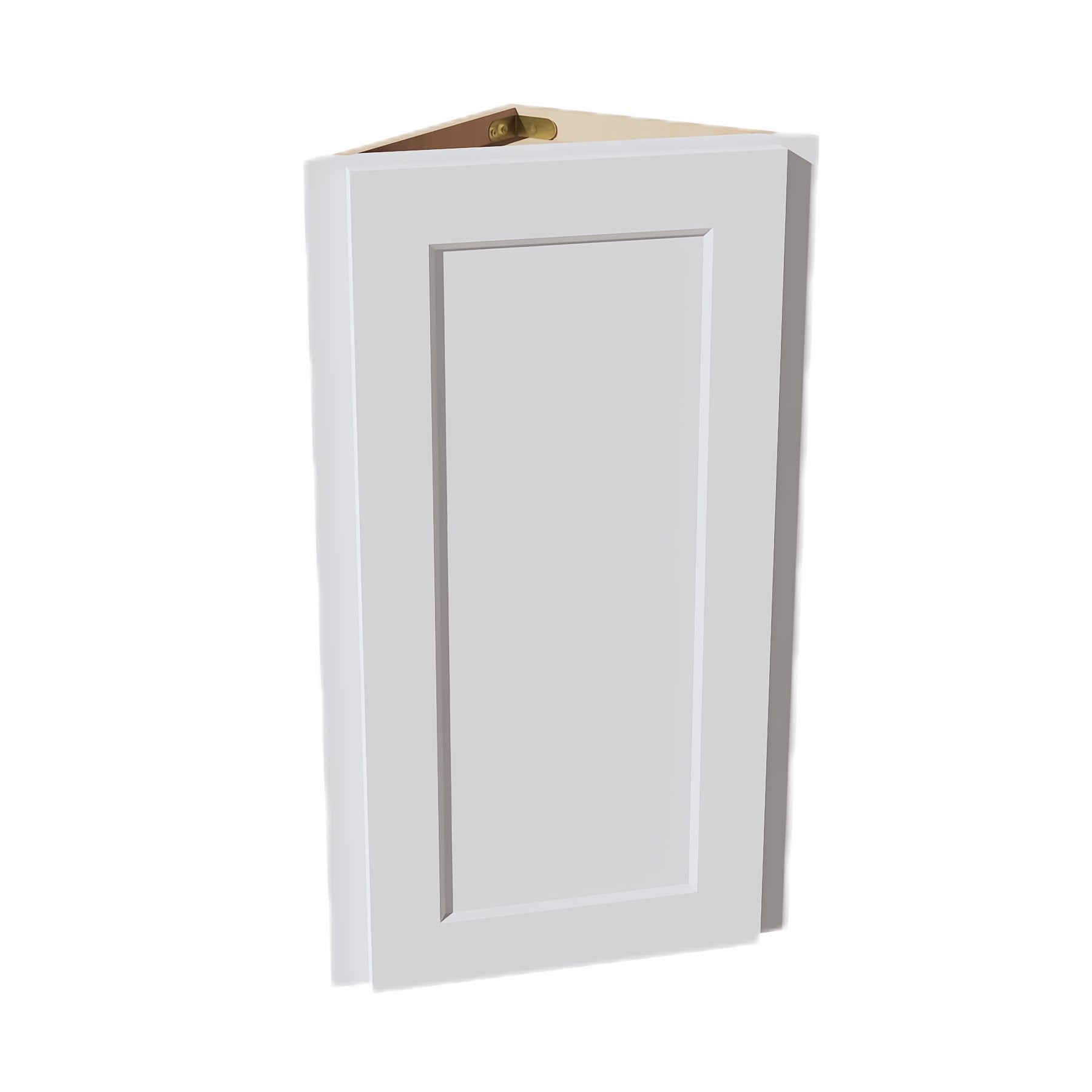 HF - WAE1230: Frost White Shaker 12"W x 30"H x 12"D 1 Door & 2 Shelves Wall Angle End Cabinet - NextCabinets
