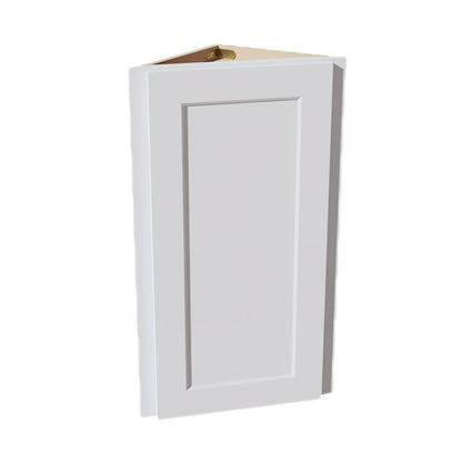 HF - WAE1230: Frost White Shaker 12"W x 30"H x 12"D 1 Door & 2 Shelves Wall Angle End Cabinet - NextCabinets