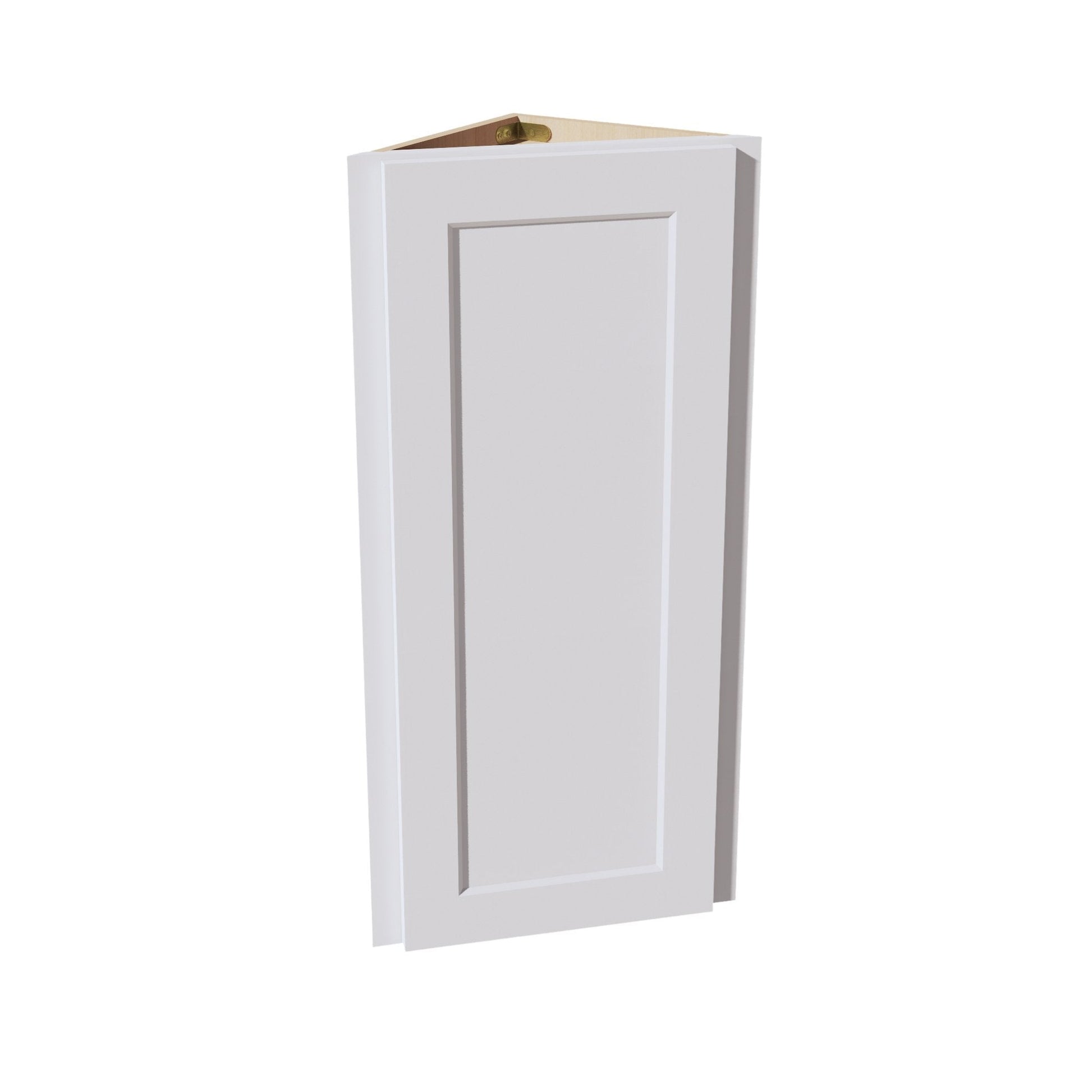 HF - WAE1236: Frost White Shaker 12"W x 36"H x 12"D 1 Door & 2 Shelves Wall Angle End Cabinet - NextCabinets