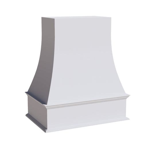 HF - WRH3036: Frost White Shaker 30"W x 36"H Wood Wall Mounted Range Hoods - NextCabinets