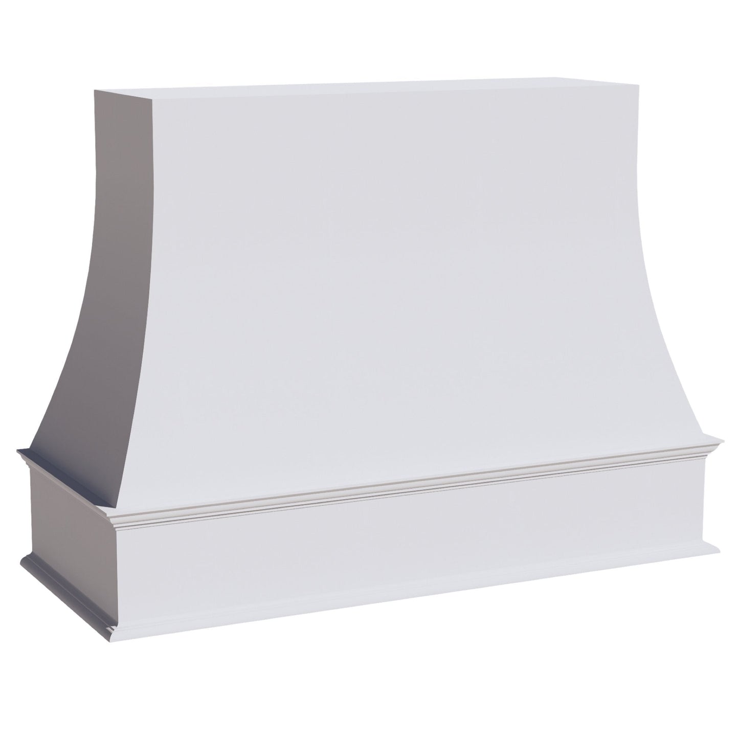 HF - WRH3648: Frost White Shaker 36"W x 48"H Wood Wall Mounted Range Hoods - NextCabinets