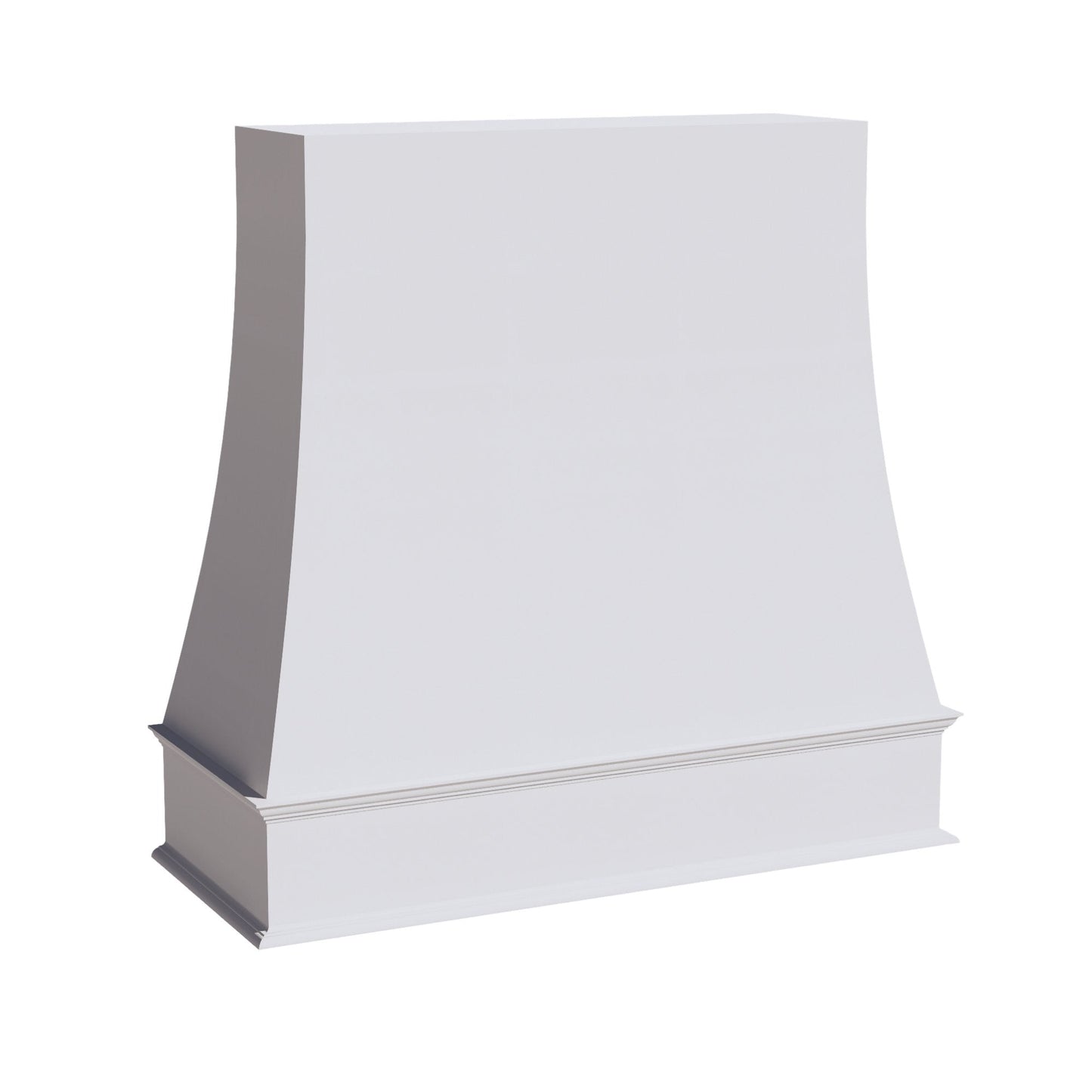 HF - WRH4848: Frost White Shaker 48"W x 48"H Wood Wall Mounted Range Hoods - NextCabinets