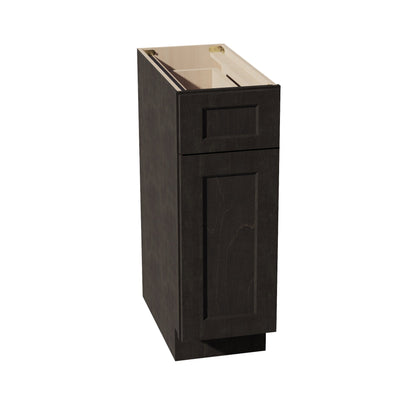 HG - B12: Dark Gray Shaker 12" 1 Drawer 1 Door Standard Base Cabinet - NextCabinets