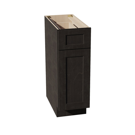 HG - B12: Dark Gray Shaker 12" 1 Drawer 1 Door Standard Base Cabinet - NextCabinets