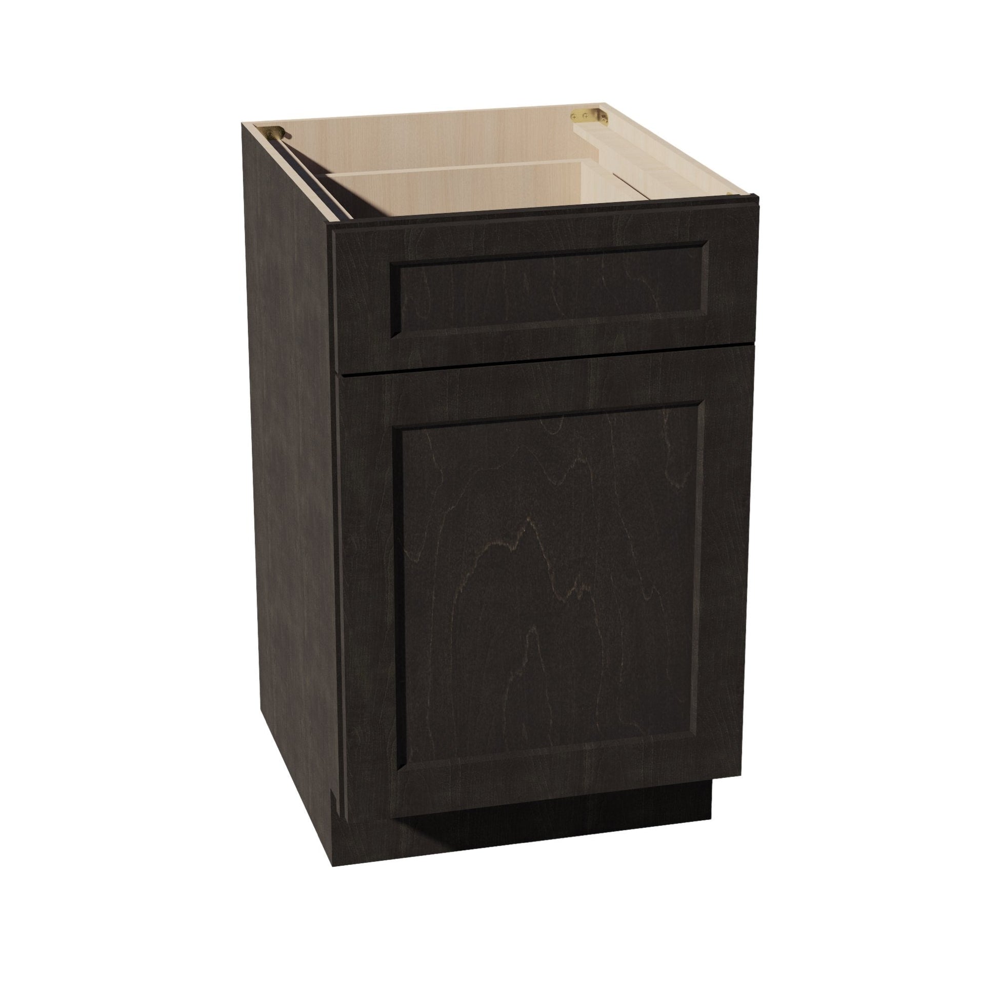 HG - B21: Dark Gray Shaker 21" 1 Drawer 1 Door Standard Base Cabinet - NextCabinets