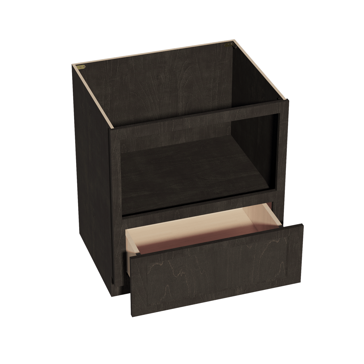 HG - BMC30: Dark Gray Shaker 30" 1 Drawer Base Built - in Microwave Cabinets - NextCabinets