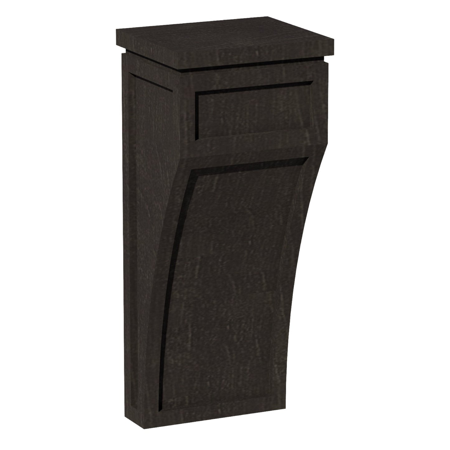 HG - CML: Dark Gray Shaker 5 - 1/4"W x 12 - 1/2"H x 4 - 1/2"D Large Corbel - NextCabinets