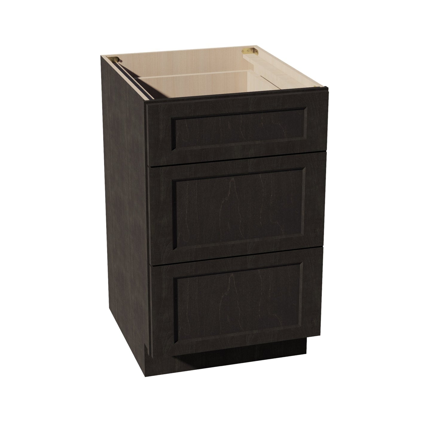 HG - DB21: Dark Gray Shaker 21" 3 Drawers Base Cabinet - NextCabinets