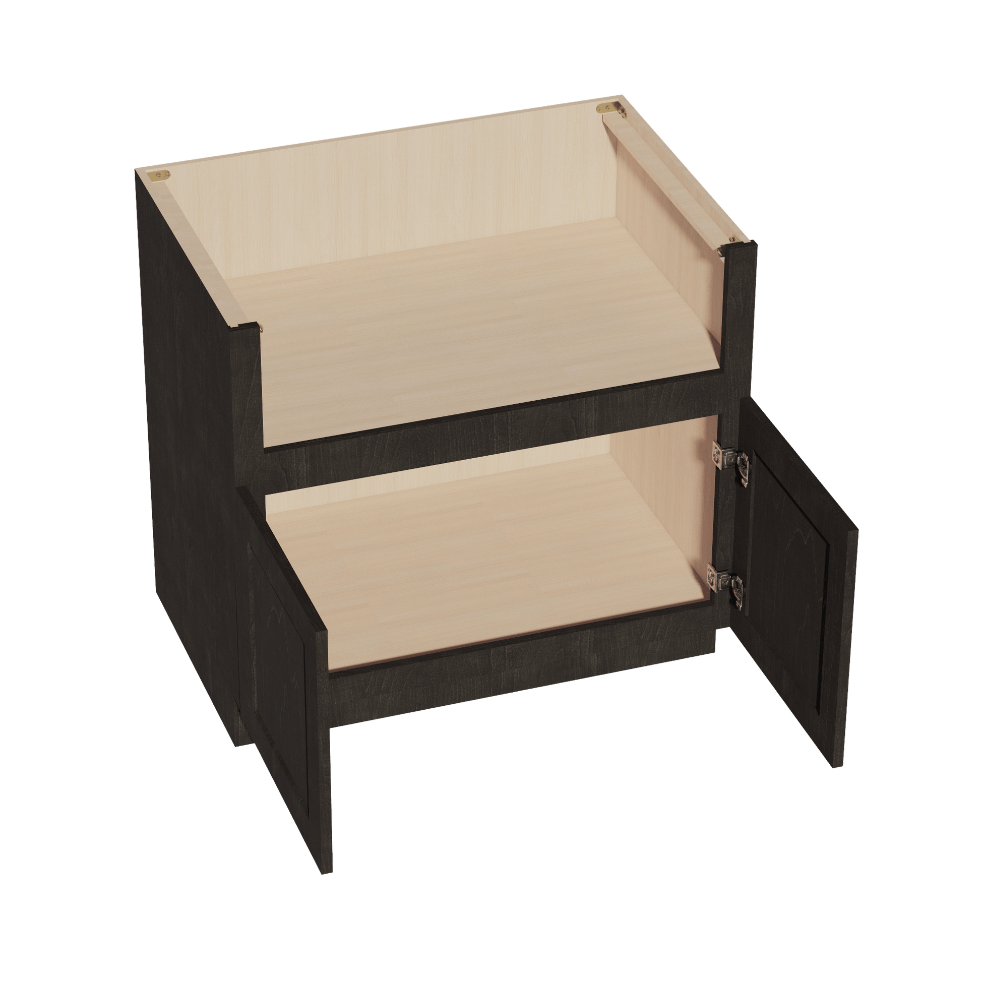 HG - FS36: Dark Gray Shaker 36" 2 Doors Farm House Sink Base Cabinets - NextCabinets