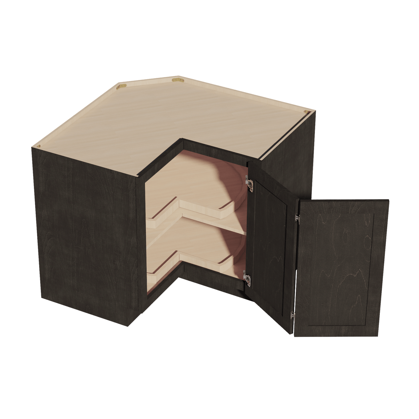 HG - LSB36: Dark Gray Shaker 36" 2 Doors Lazy Susan Corner Base Cabinet - NextCabinets