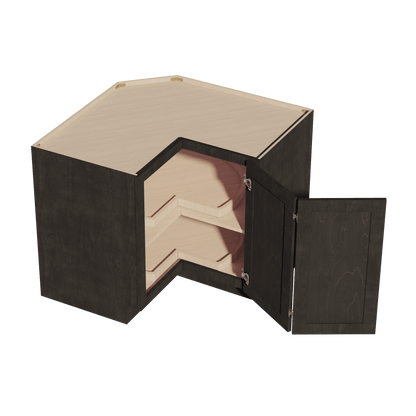 HG - LSB36: Dark Gray Shaker 36" 2 Doors Lazy Susan Corner Base Cabinet - NextCabinets