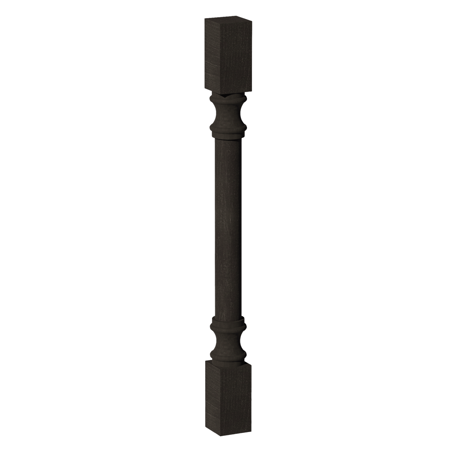 HG - RP336: Dark Gray Shaker 03"W x 36"H x 03"D Round Roman Pillar - NextCabinets