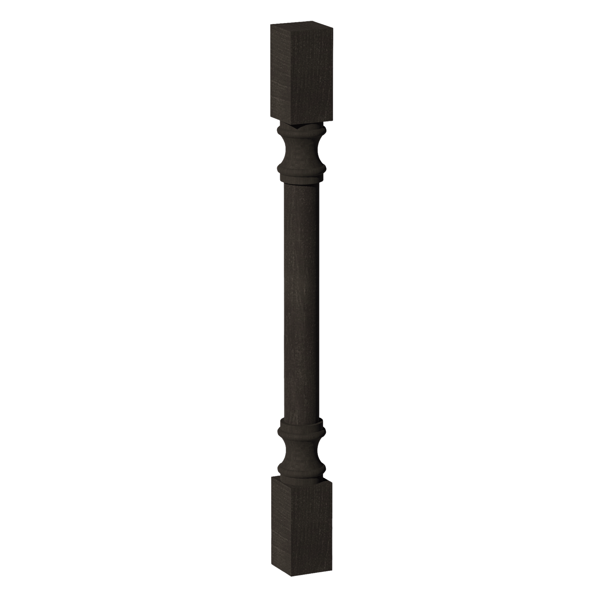 HG - RP336: Dark Gray Shaker 03"W x 36"H x 03"D Round Roman Pillar - NextCabinets