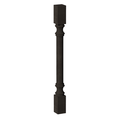 HG - RP336: Dark Gray Shaker 03"W x 36"H x 03"D Round Roman Pillar - NextCabinets