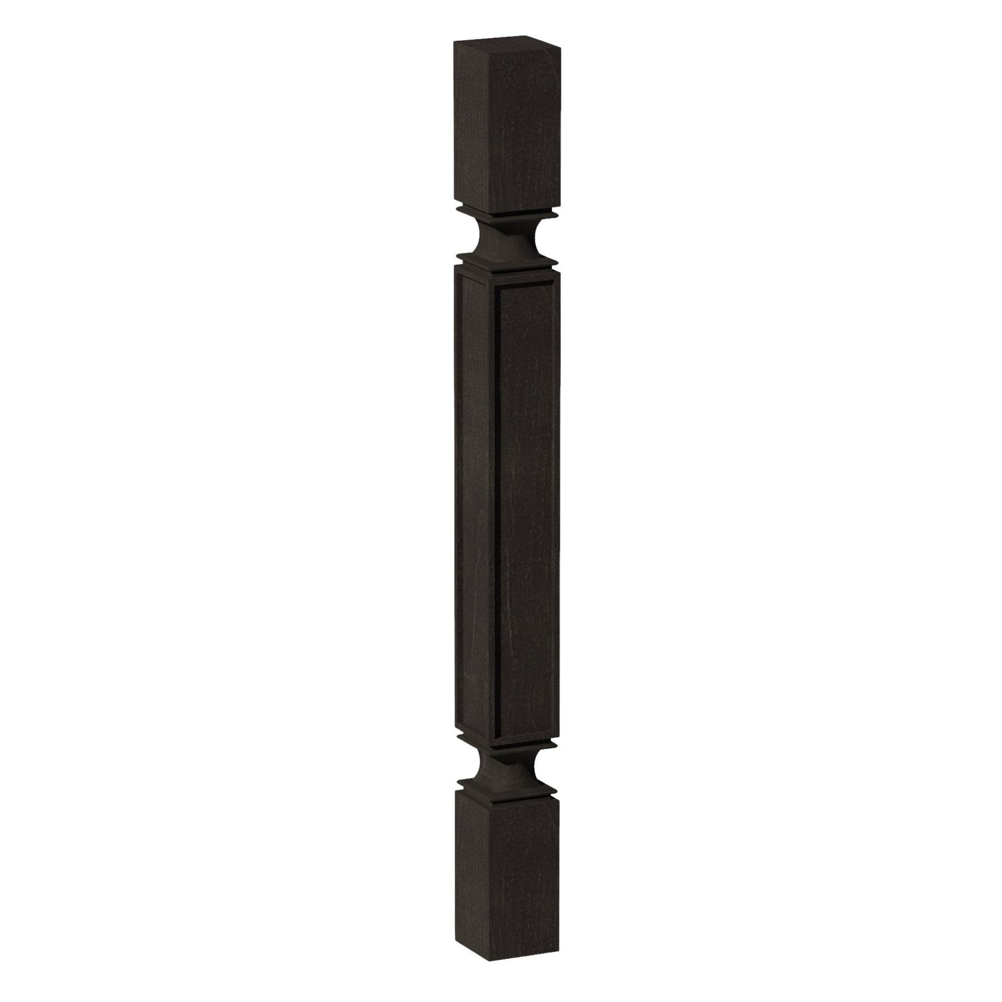 HG - SP336: Dark Gray Shaker 03"W x 36"H x 03"D Square Roman Pillar - NextCabinets