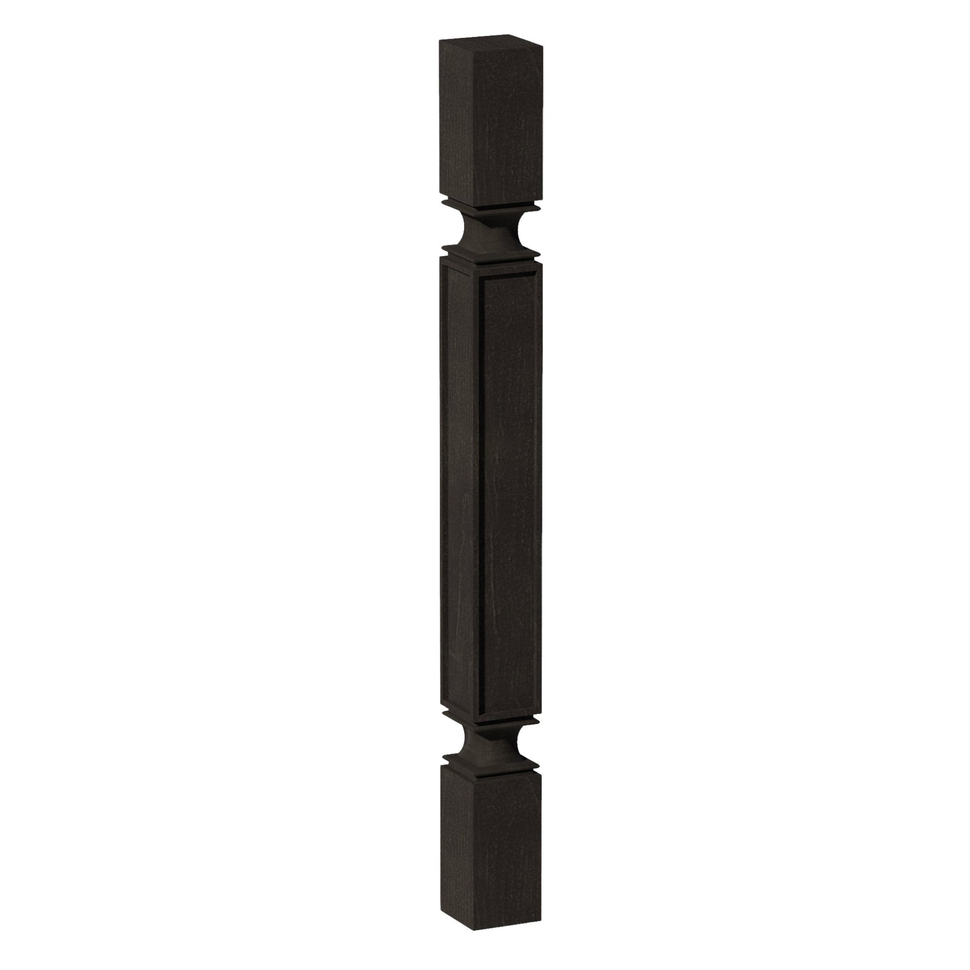 HG - SP336: Dark Gray Shaker 03"W x 36"H x 03"D Square Roman Pillar - NextCabinets