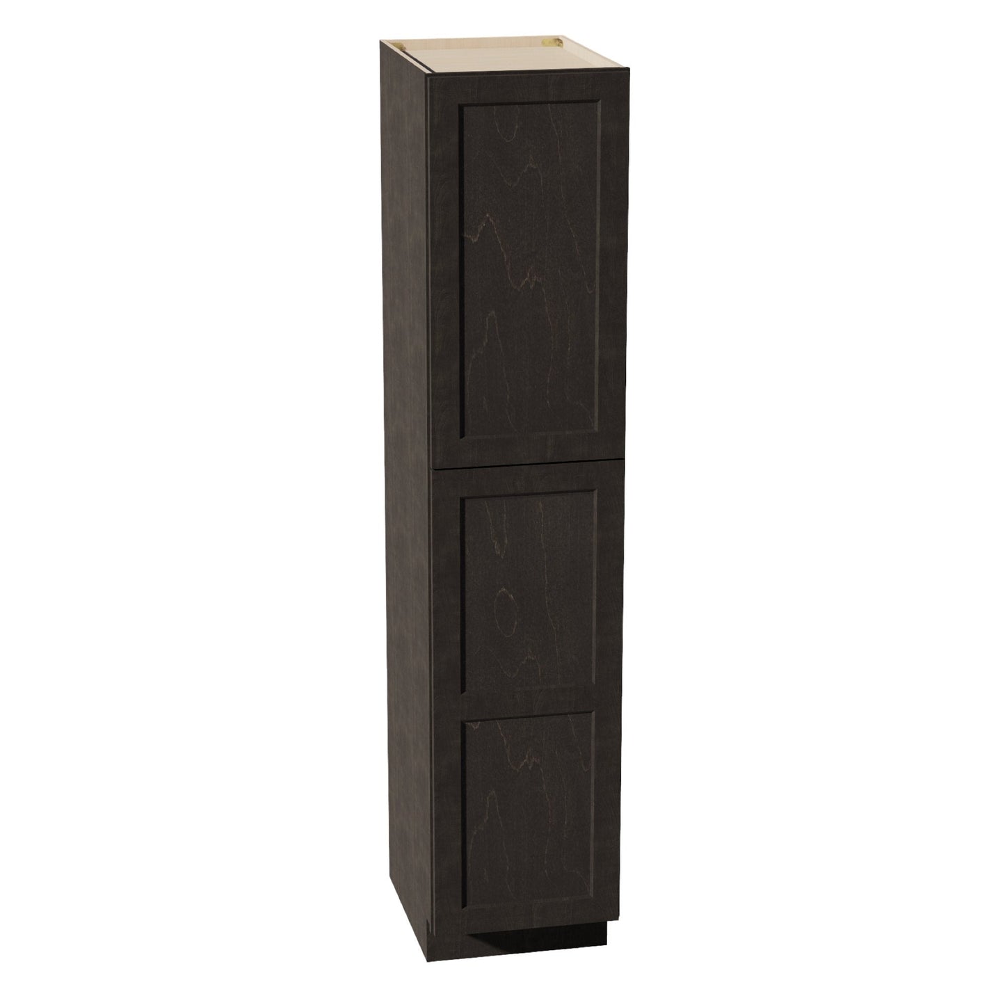 HG - TP1884: Dark Gray Shaker 18"W x 84"H x 24"D 2 Doors & 5 Shelves Tall Shelf Pantry Cabinets - NextCabinets