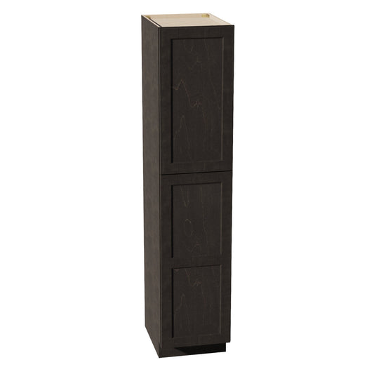 HG - TP1884: Dark Gray Shaker 18"W x 84"H x 24"D 2 Doors & 5 Shelves Tall Shelf Pantry Cabinets - NextCabinets