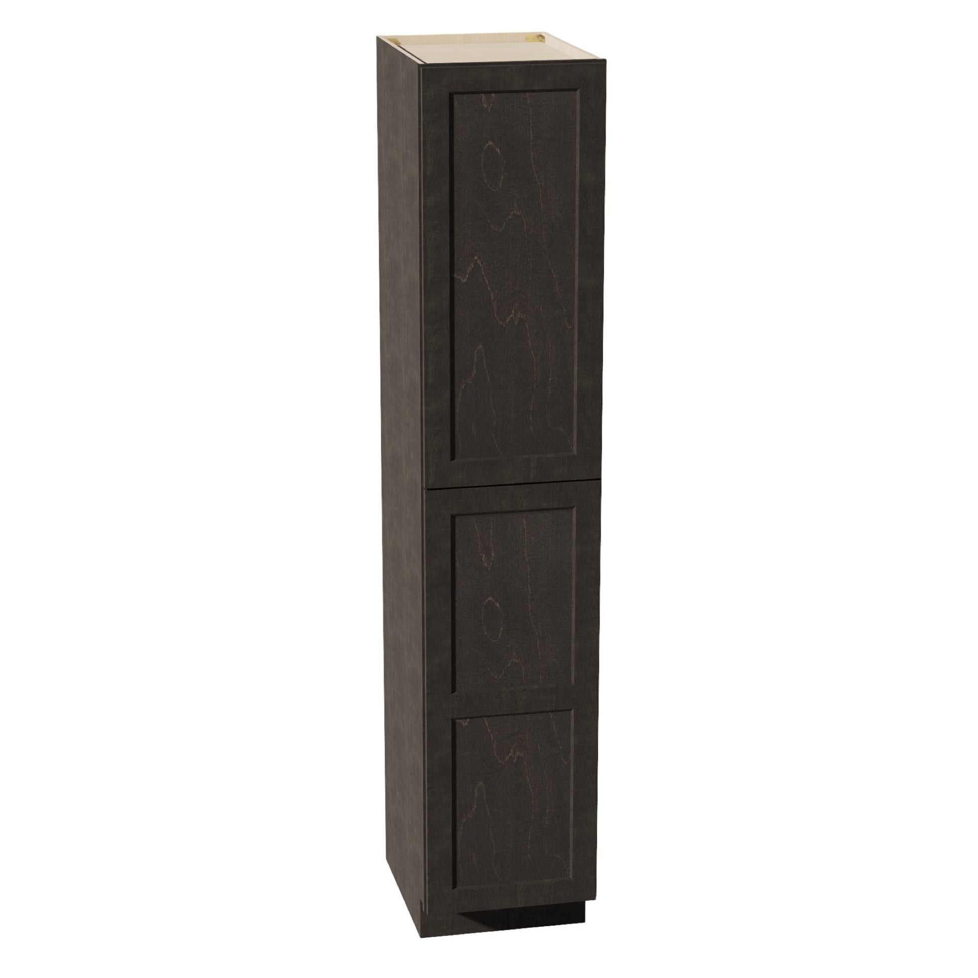 HG - TP1890: Dark Gray Shaker 18"W x 90"H x 24"D 2 Doors & 5 Shelves Tall Shelf Pantry Cabinets - NextCabinets
