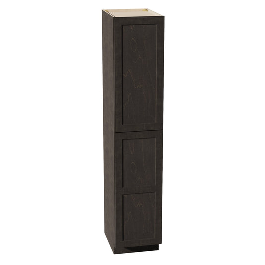 HG - TP1890: Dark Gray Shaker 18"W x 90"H x 24"D 2 Doors & 5 Shelves Tall Shelf Pantry Cabinets - NextCabinets