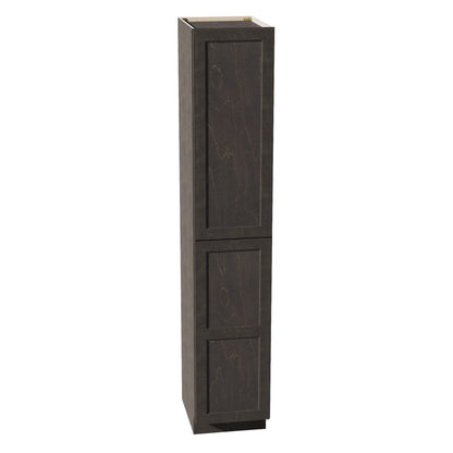 HG - TP1896: Dark Gray Shaker 18"W x 96"H x 24"D 2 Doors & 6 Shelves Tall Shelf Pantry Cabinets - NextCabinets