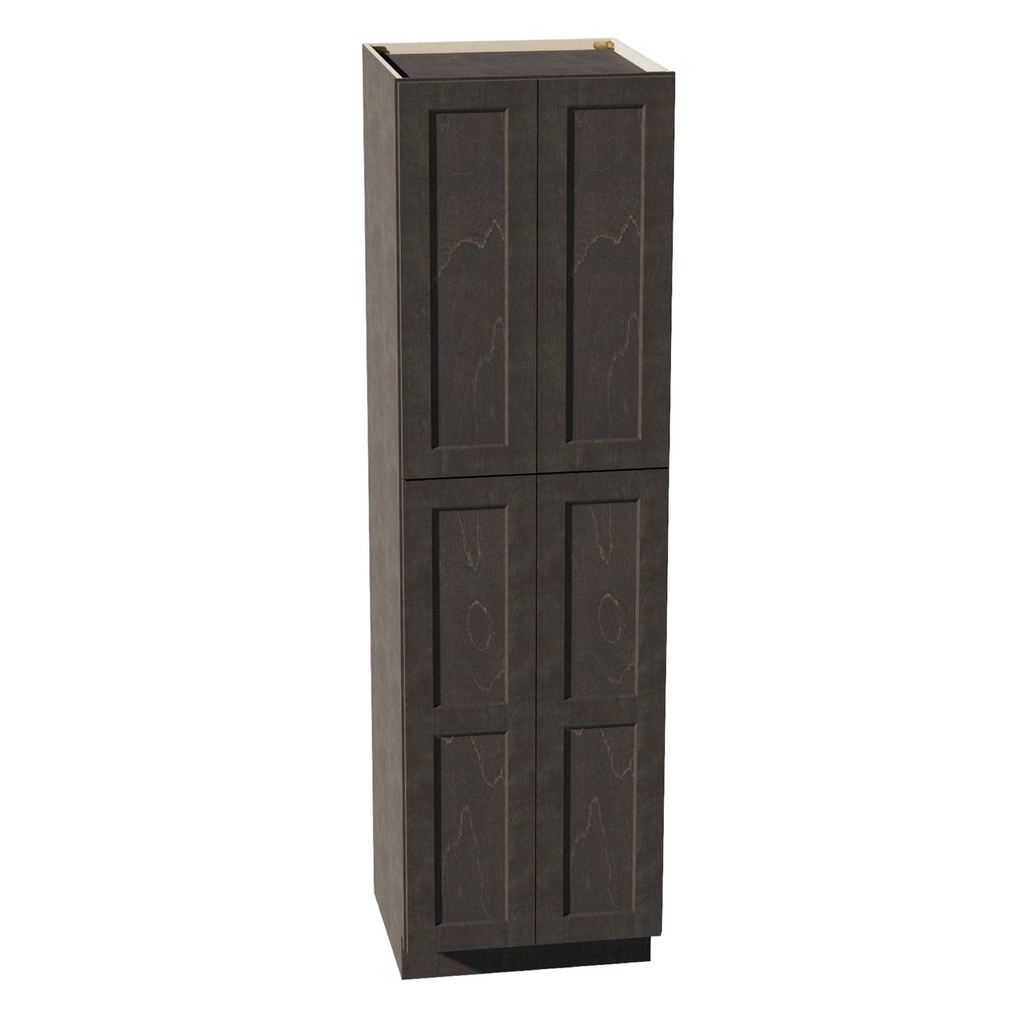 HG - TP2484: Dark Gray Shaker 24"W x 84"H x 24"D 5 Door & 5 Shelves Tall Shelf Pantry Cabinets - NextCabinets