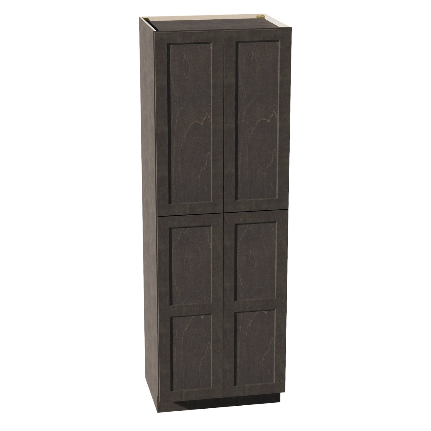 HG - TP3090: Dark Gray Shaker 30"W x 90"H x 24"D 4 Door & 5 Shelves Tall Shelf Pantry Cabinets - NextCabinets