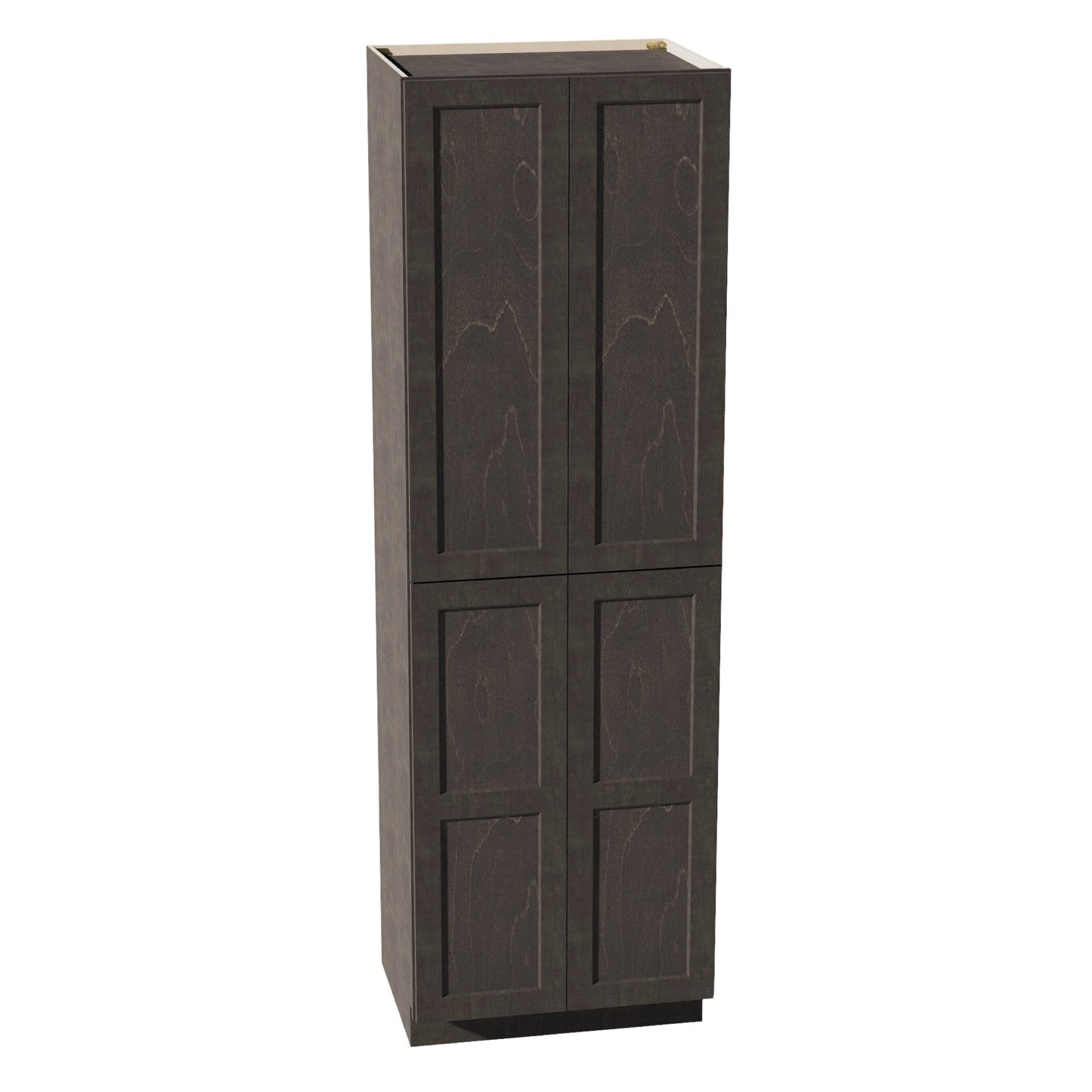 HG - TP3096: Dark Gray Shaker 30"W x 96"H x 24"D 2 Doors & 6 Shelves Tall Shelf Pantry Cabinets - NextCabinets