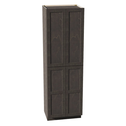 HG - TP3096: Dark Gray Shaker 30"W x 96"H x 24"D 2 Doors & 6 Shelves Tall Shelf Pantry Cabinets - NextCabinets