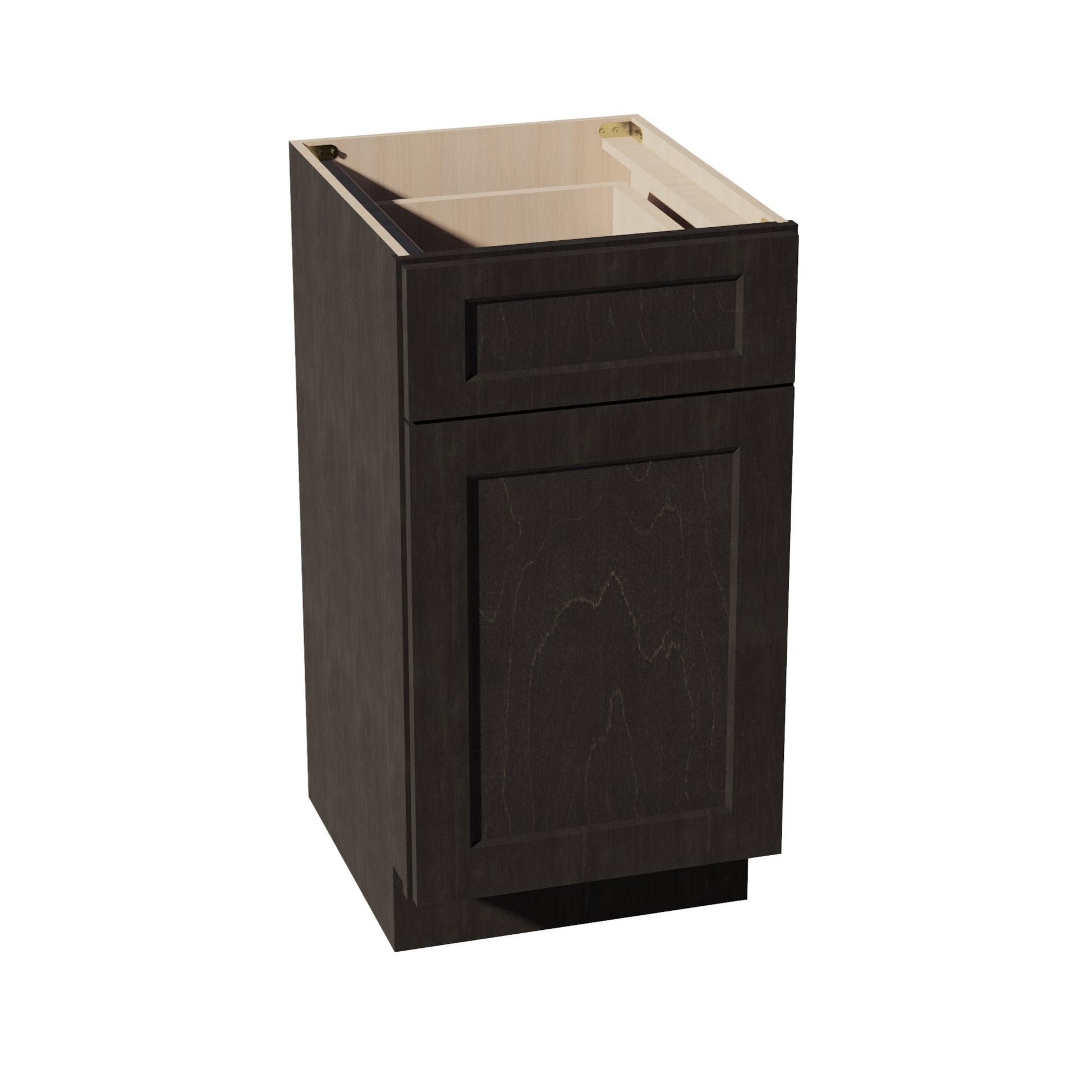 HG - VB1821: Dark Gray Shaker 18"W x 34 - 1/2"H x 21"D 1 Door & 1 Drawer Single Door Vanity Base Cabinets - NextCabinets