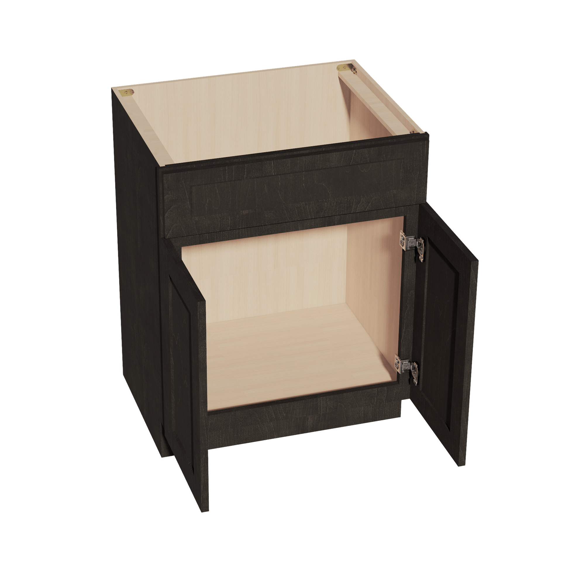 HG - VSB2721: Dark Gray Shaker 27"W x 34 - 1/2"H x 21"D 2 Doors & 1 False Drawer Vanity Sink Base Cabinets - NextCabinets