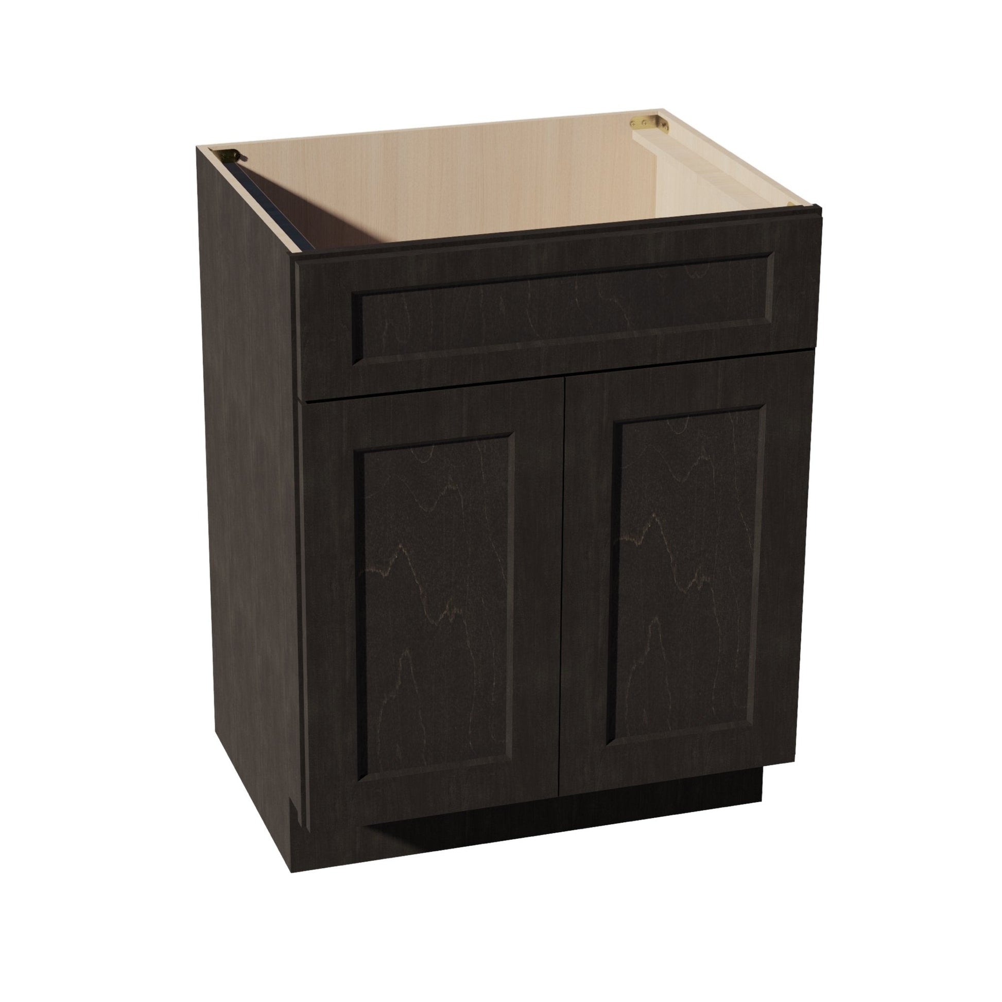 HG - VSB2721: Dark Gray Shaker 27"W x 34 - 1/2"H x 21"D 2 Doors & 1 False Drawer Vanity Sink Base Cabinets - NextCabinets