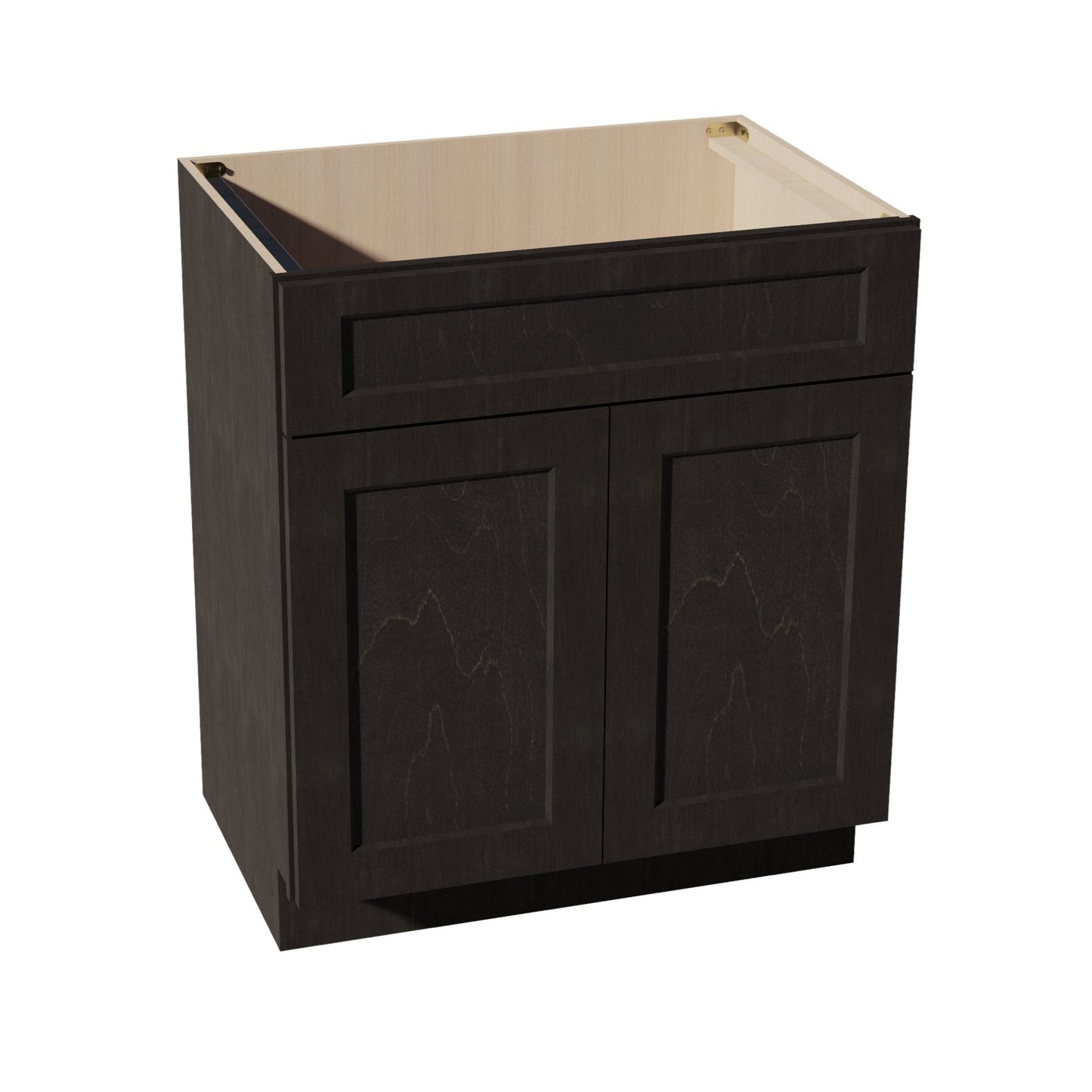 HG - VSB3021: Dark Gray Shaker 30"W x 34 - 1/2"H x 21"D 2 Doors & 1 False Drawer Vanity Sink Base Cabinets - NextCabinets