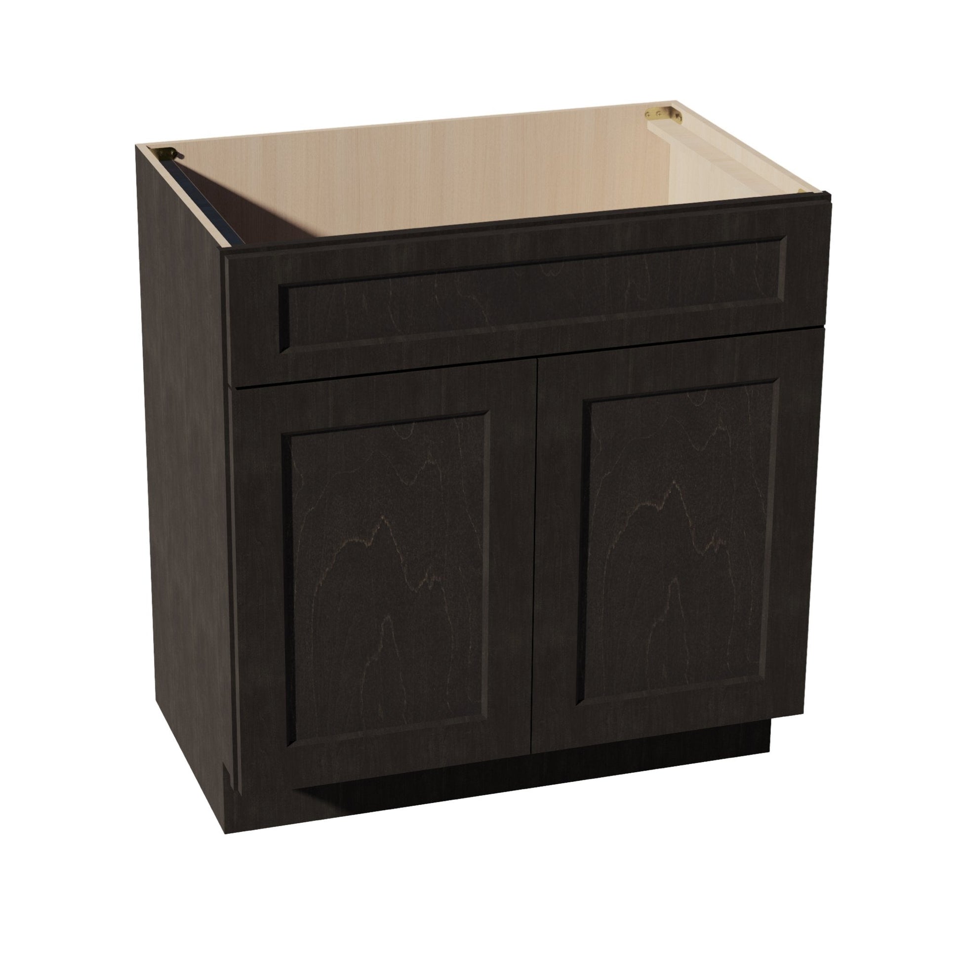 HG - VSB3321: Dark Gray Shaker 33"W x 34 - 1/2"H x 21"D 2 Doors & 1 False Drawer Vanity Sink Base Cabinets - NextCabinets