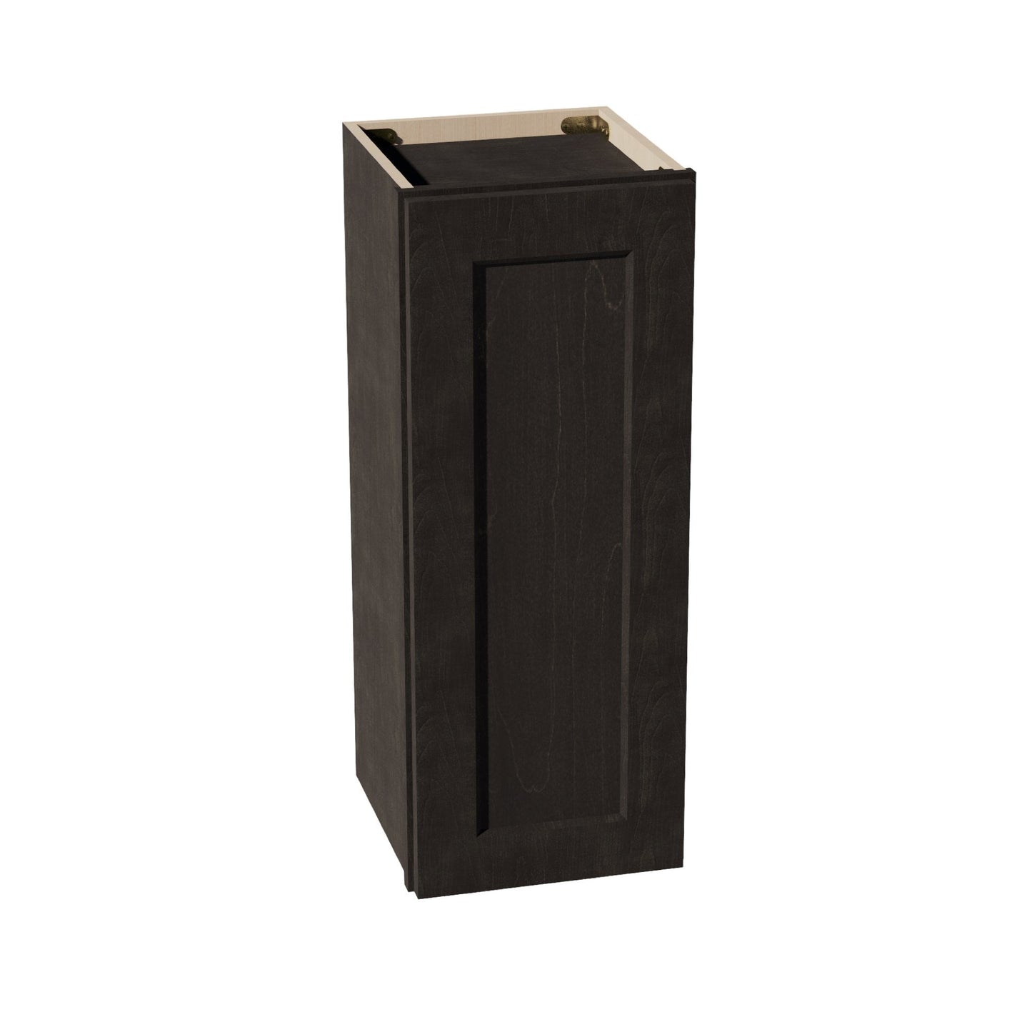 HG - W1230: Dark Gray Shaker 12"W x 30"H 1 Door & 2 Shelves Standard Wall Cabinet - NextCabinets