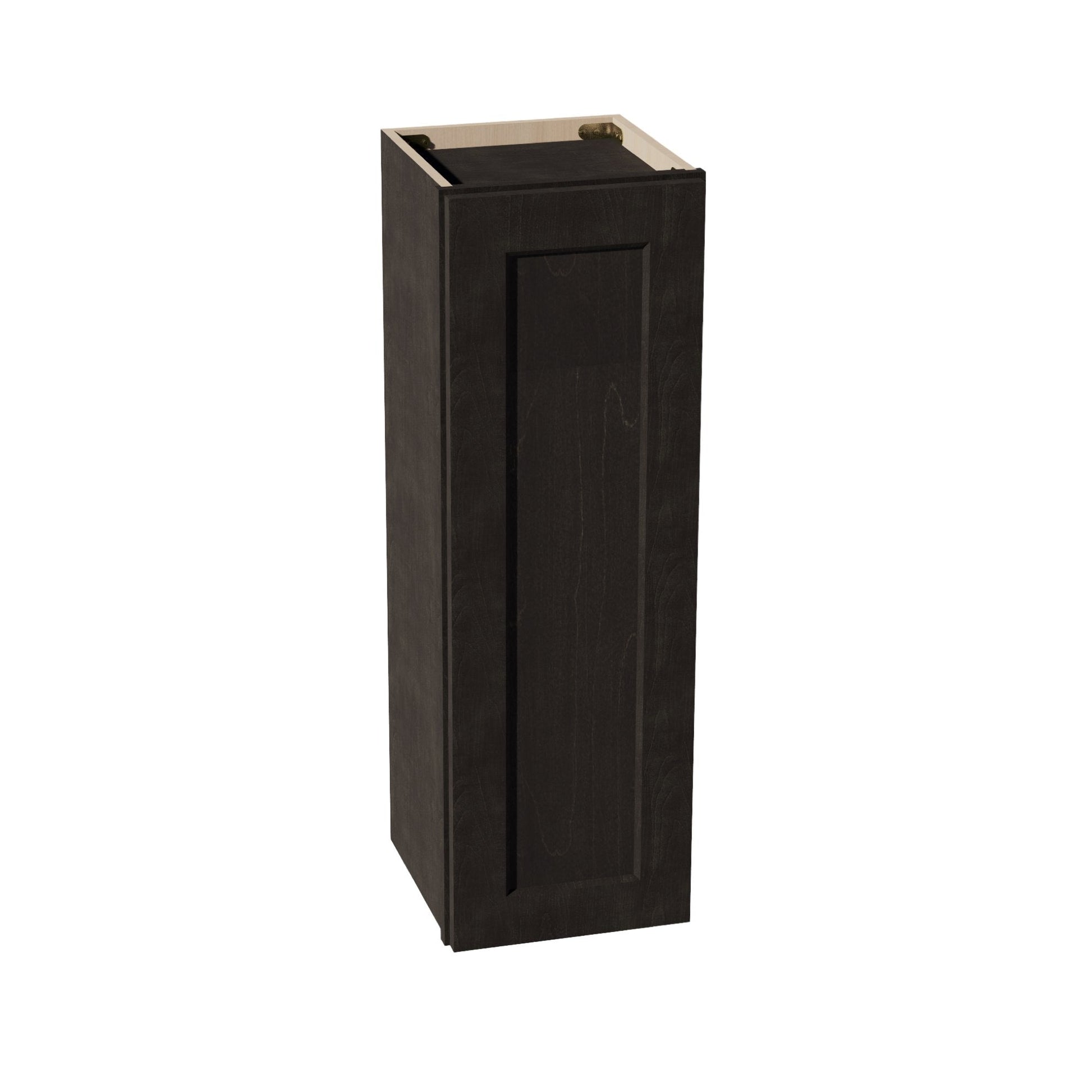 HG - W1236: Dark Gray Shaker 12"W x 36"H 1 Door & 2 Shelves Standard Wall Cabinet - NextCabinets
